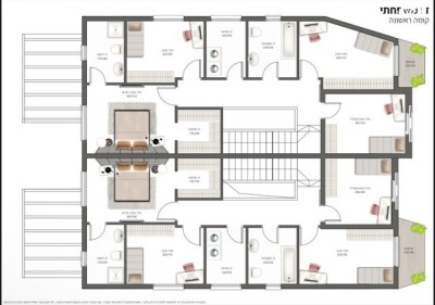 קוטג' דו משפחתי 8 חדרים 280 מ"ר | בריכה | אבן יהודה | בהזדמנות-4